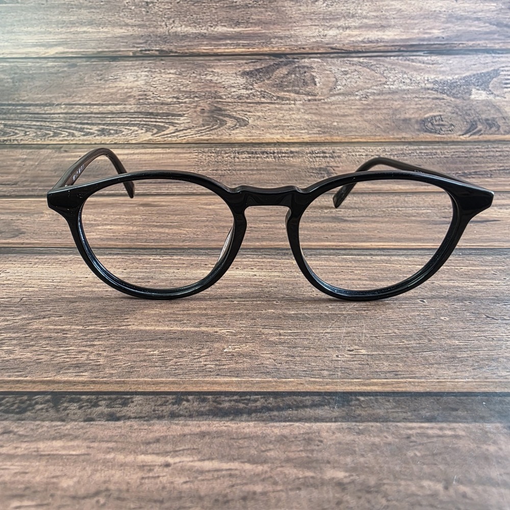 Warby Parker Butler M 100 Black Round Eyeglass Frames 52-19-145 Women Mens